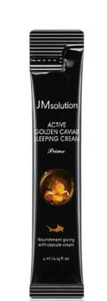 Маска ночная питательная с золотом и икрой JMsolution Active Golden Caviar Sleeping Cream Prime