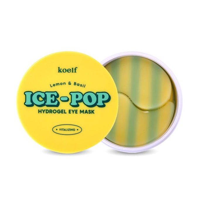 Гидрогелевые патчи для глаз с лимоном и базиликом KOELF Lemon & Basil Ice-Pop Hydrogel Eye Mask