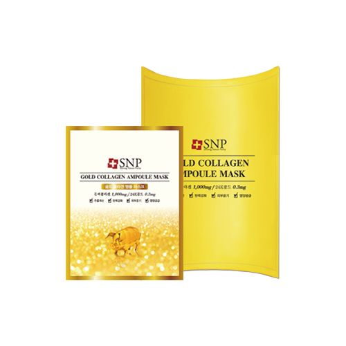 Лифтинг маска с золотом и коллагеном SNP Gold Collagen Ampoule Mask